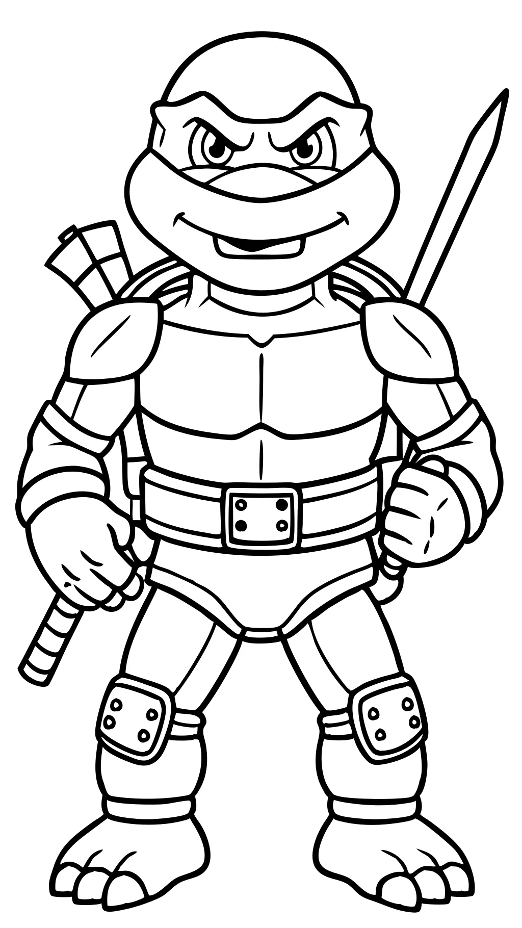 Ninja Turtle Páginas para colorear